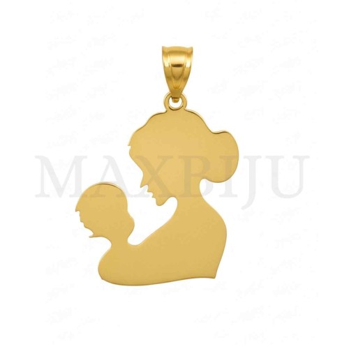 Stainless Steel Pendant - Mom and Child 17x18mm