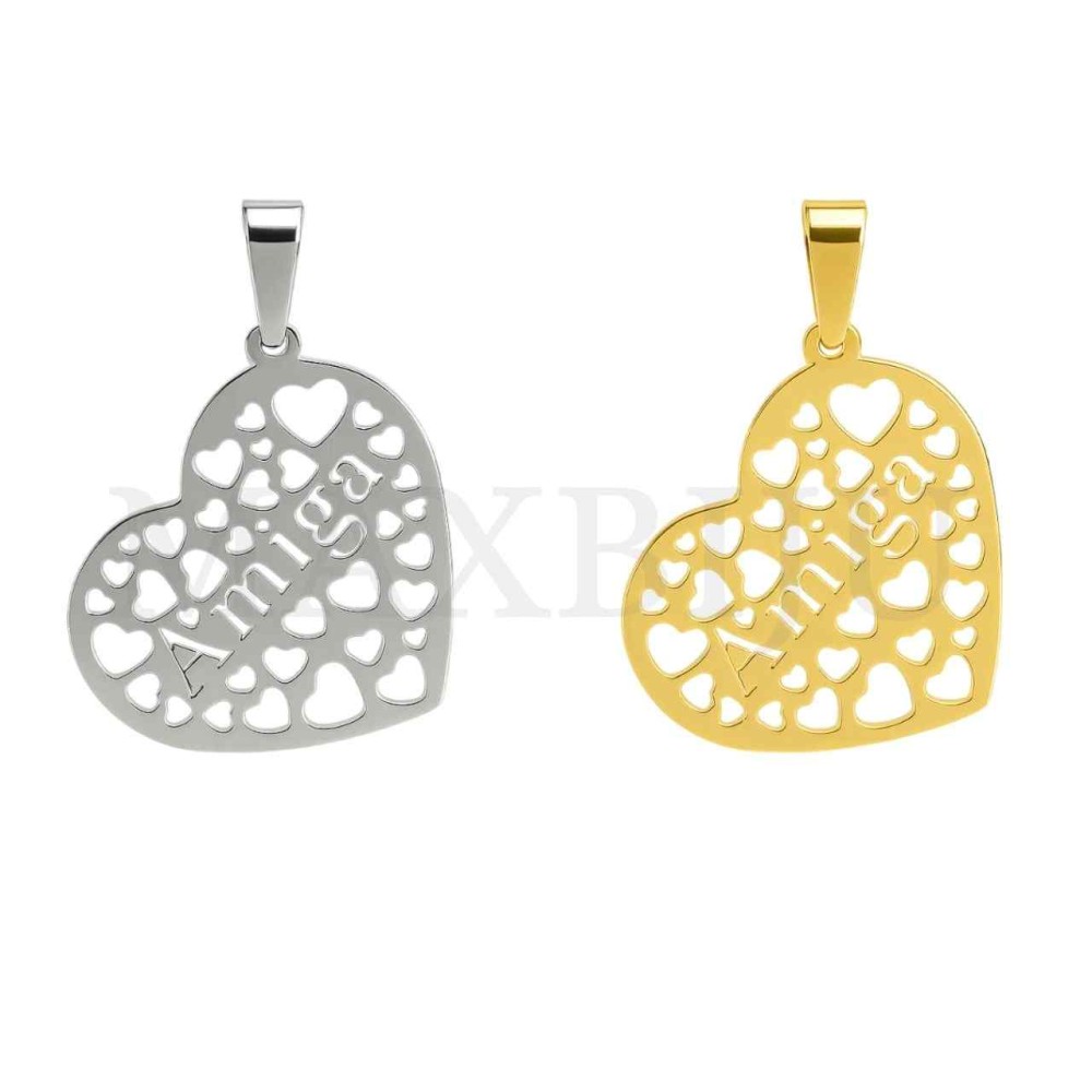 Stainless Steel Pendant - Amiga 21x18mm