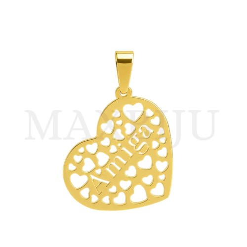 Stainless Steel Pendant - Amiga 21x18mm