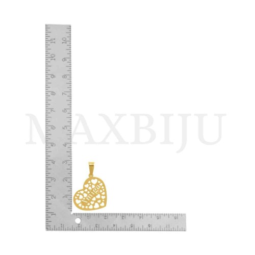 Stainless Steel Pendant - Amiga 21x18mm