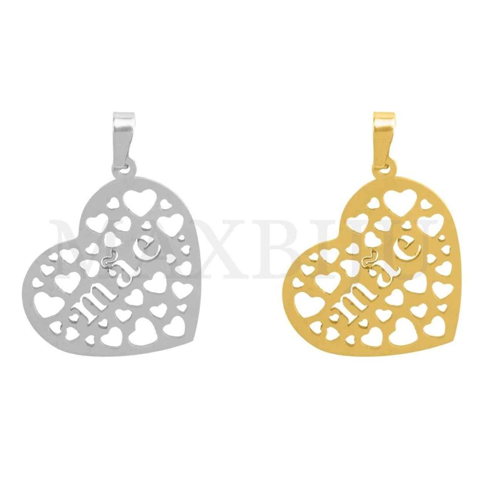 Stainless Steel Pendant - Mãe 21x18mm