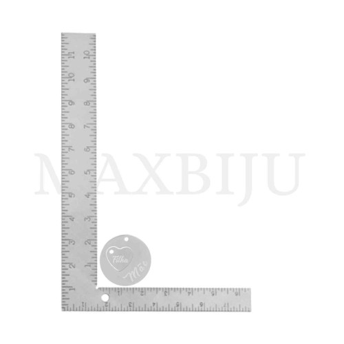 Stainless Steel Interlocking Pendant - Mãe / Filha (20mm)