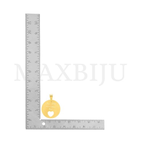 Stainless Steel Pendant - Pai és o meu Rei (20mm)