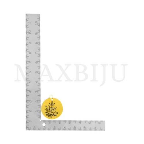 Stainless Steel Pendant - Mãe Rainha (22mm)