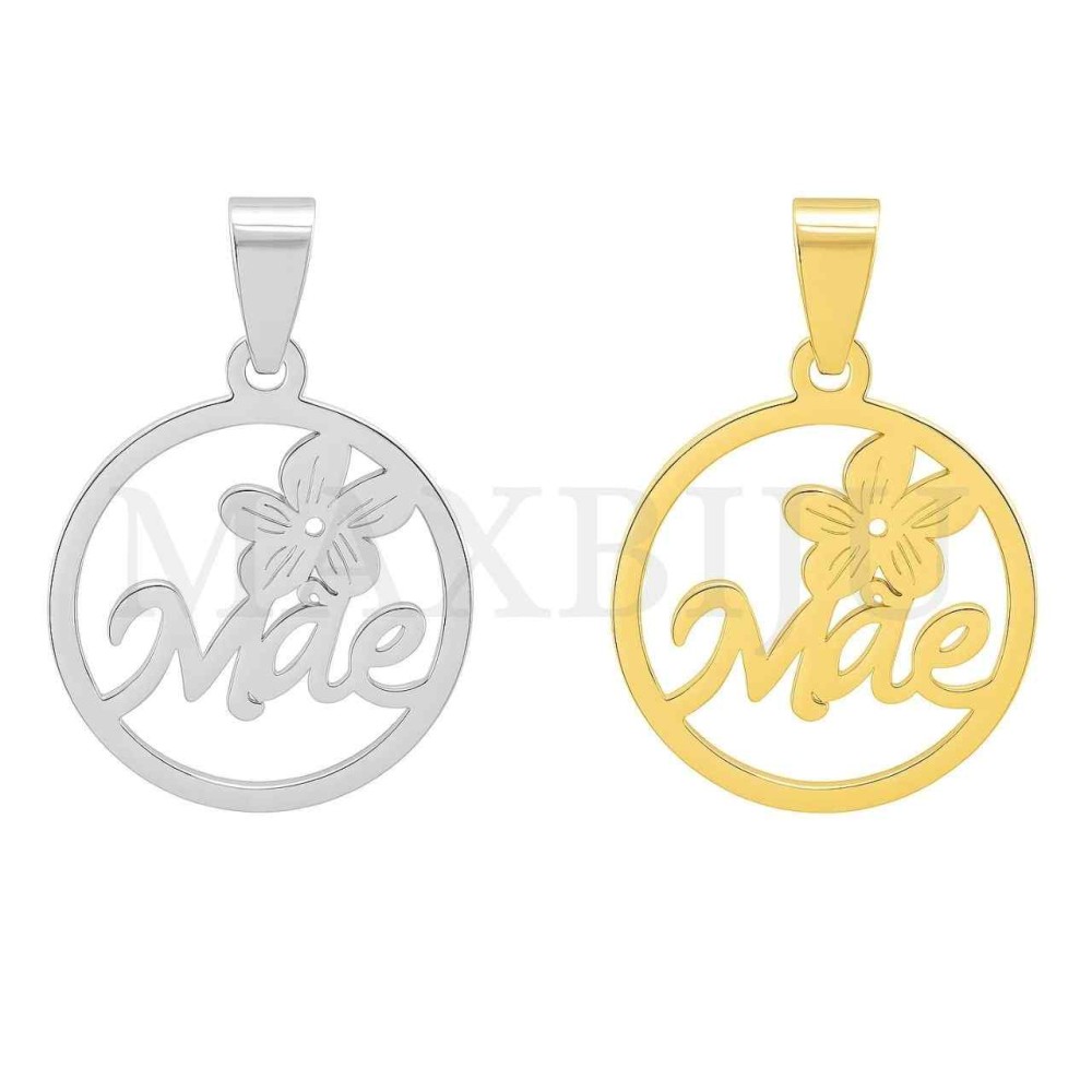 Stainless Steel Pendant - Mãe (25mm)