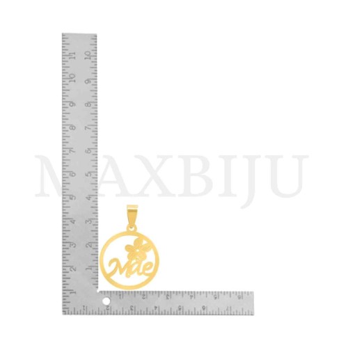 Stainless Steel Pendant - Mãe (25mm)