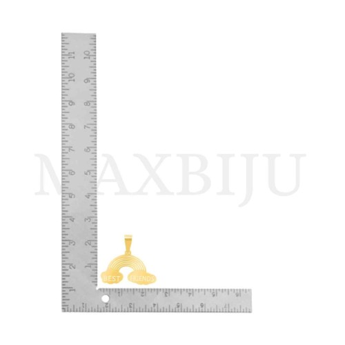 Stainless Steel Pendant - Best Friends 25x16mm