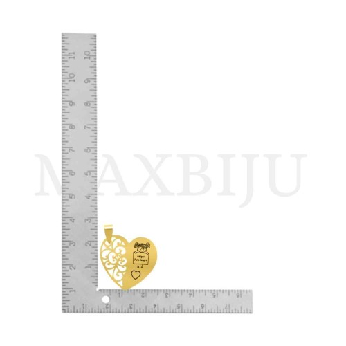 Stainless Steel Pendant - Amigas Para Sempre 30x29mm