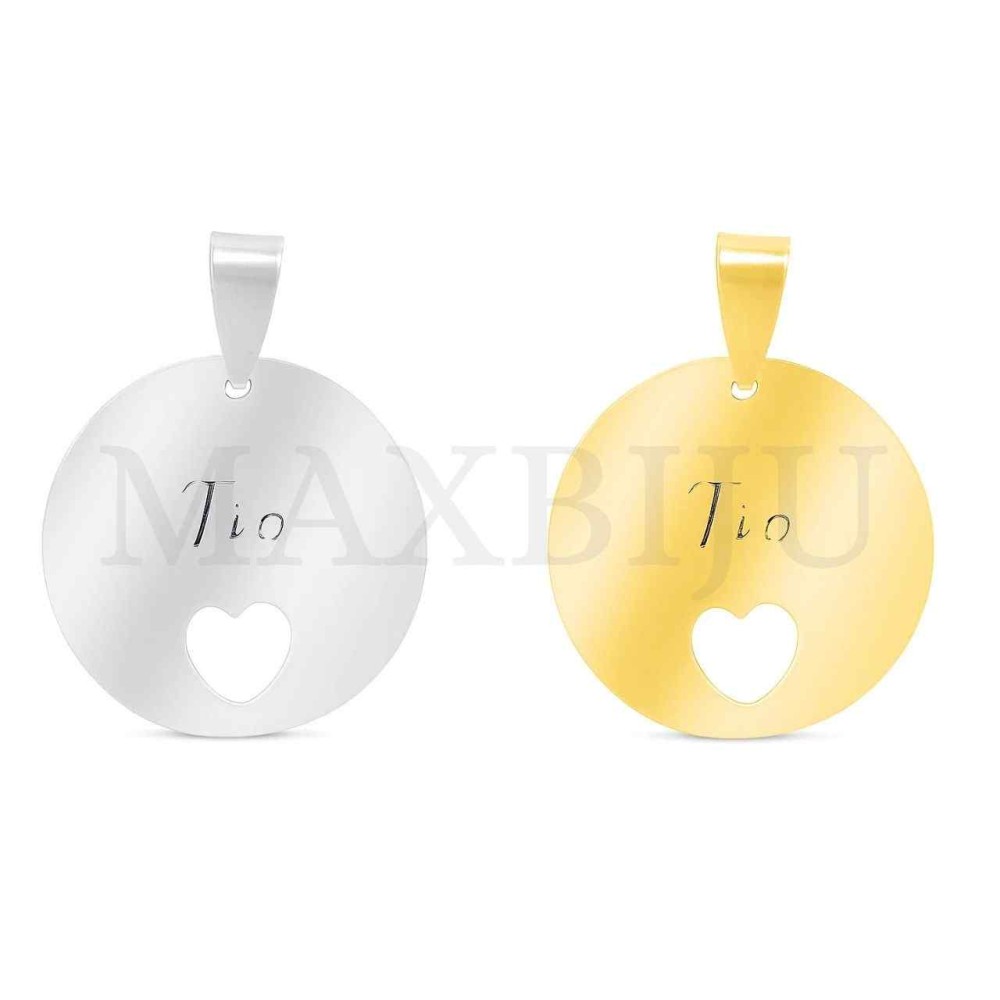 Stainless Steel Pendant - Tio (25mm)