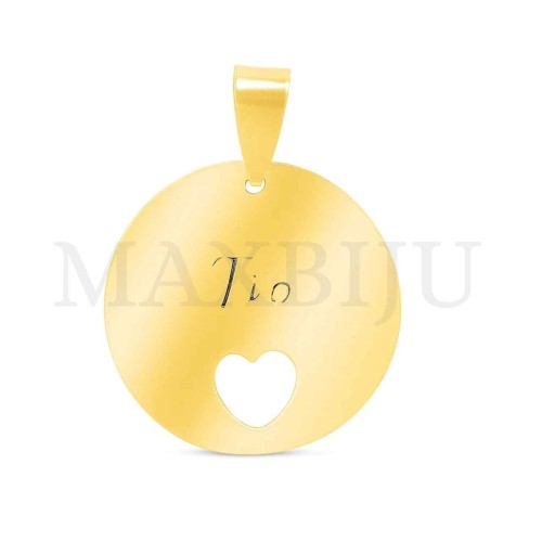 Stainless Steel Pendant - Tio (25mm)