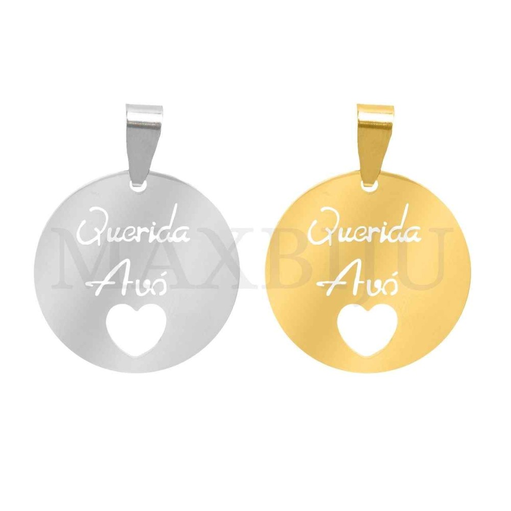 Stainless Steel Pendant - Querida Avó (25mm)