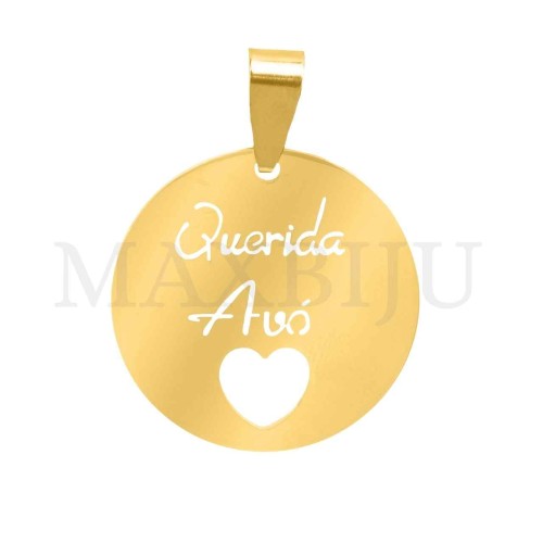 Stainless Steel Pendant - Querida Avó (25mm)