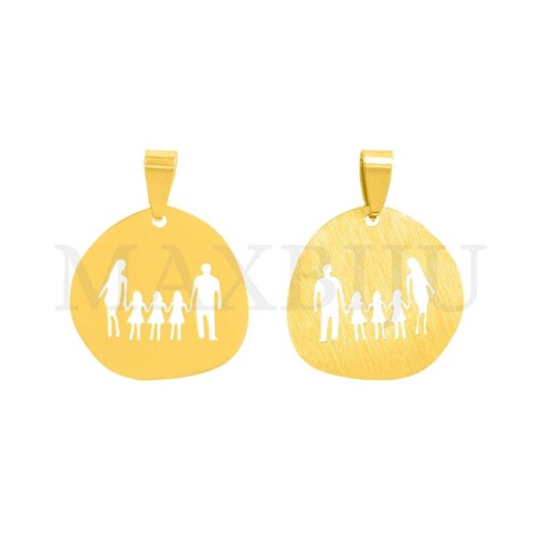 Stainless Steel Pendant - Family Three Girls (26mm)