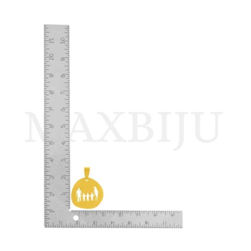 Stainless Steel Pendant - Family Three Boys (26mm)