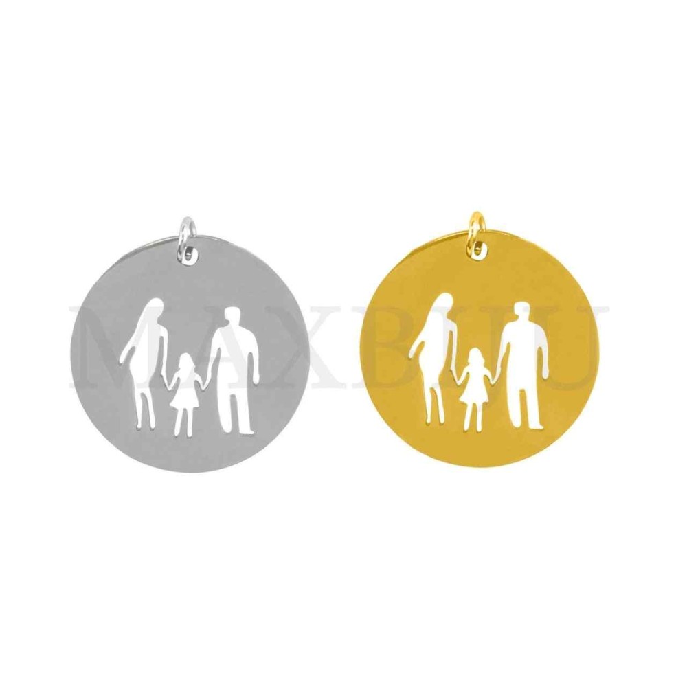 Stainless Steel Pendant - Family One Girl (20mm)