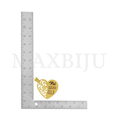 Stainless Steel Pendant - Pai 30x29mm