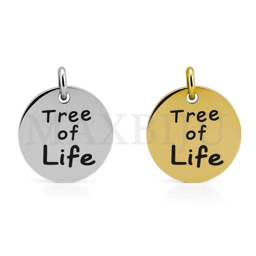 Stainless Steel Pendant - Tree of Life (15mm)