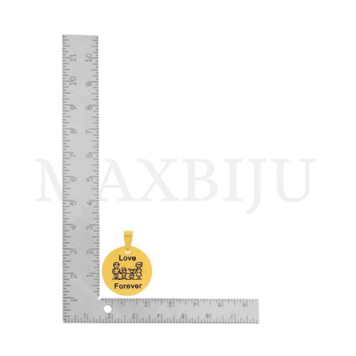 Stainless Steel Pendant - Love Forever (20mm)