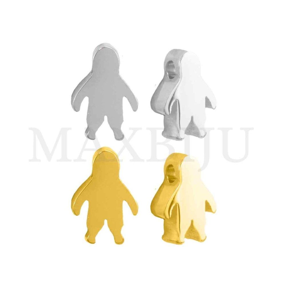 Stainless Steel Pendant - Boy 7x10mm
