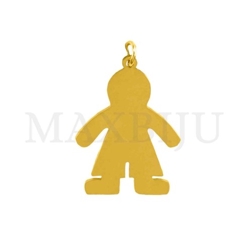 Stainless Steel Pendant - Boy 15x20mm