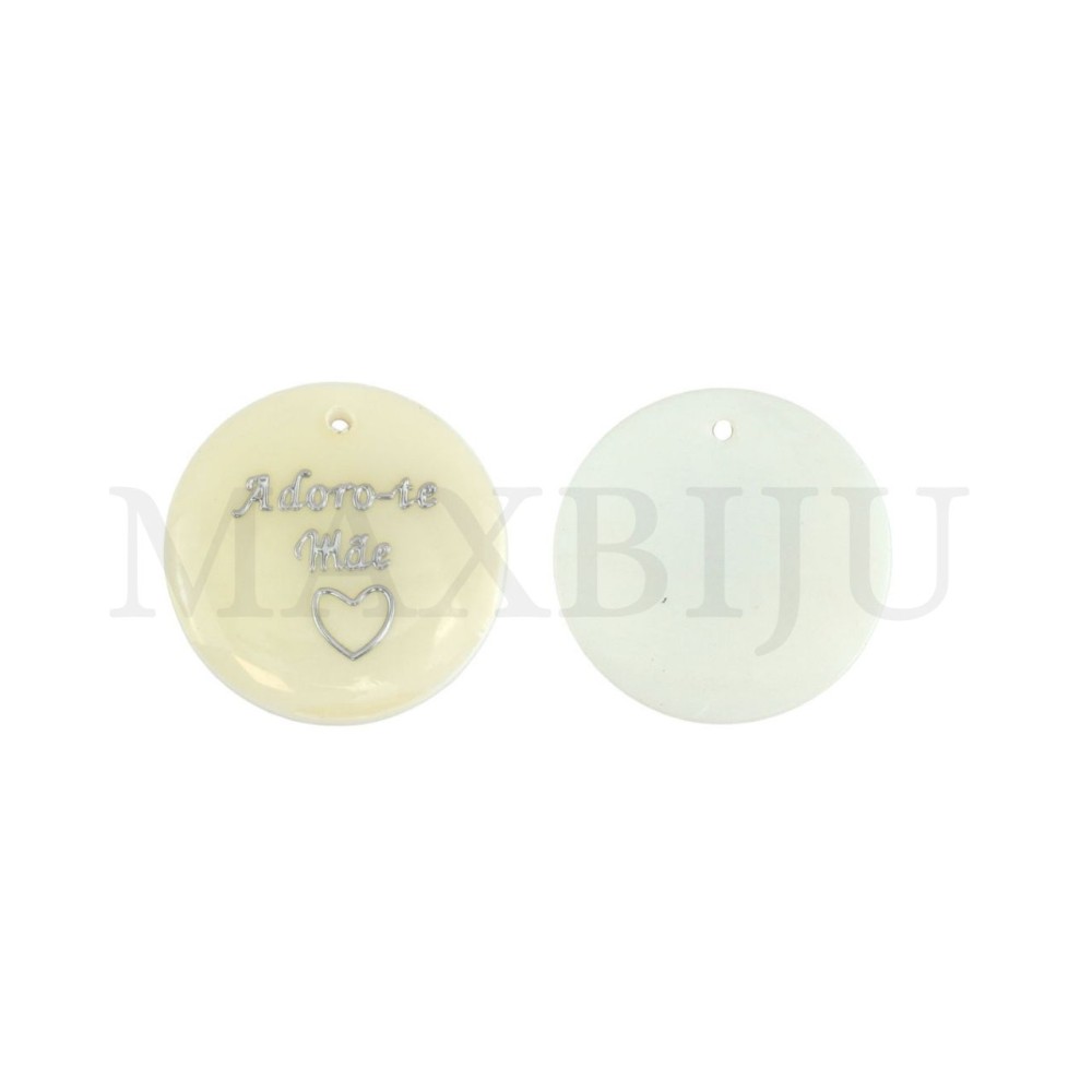 Mother of Pearl Pendant - Adoro-te Mãe 20mm