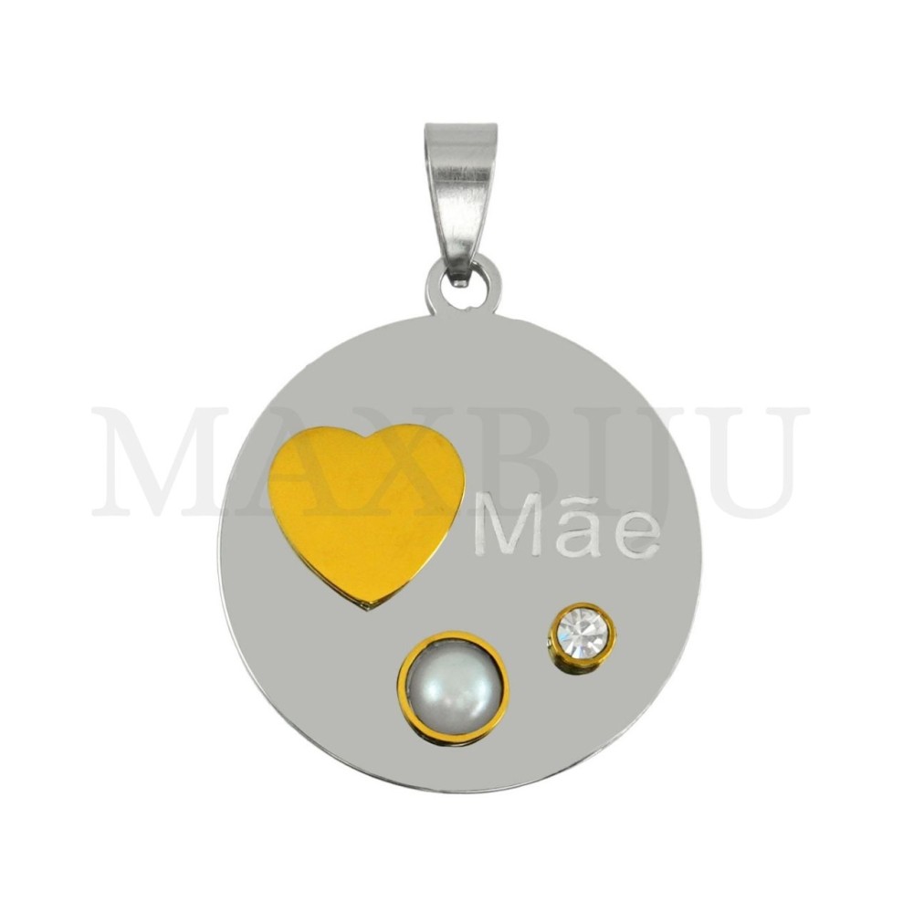 Stainless Steel Pendant - Mãe 30mm