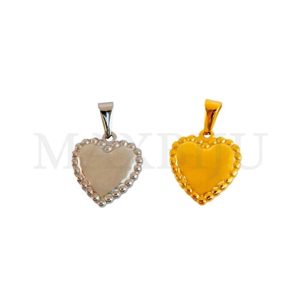 Stainless Steel Heart Pendant 
18mm.