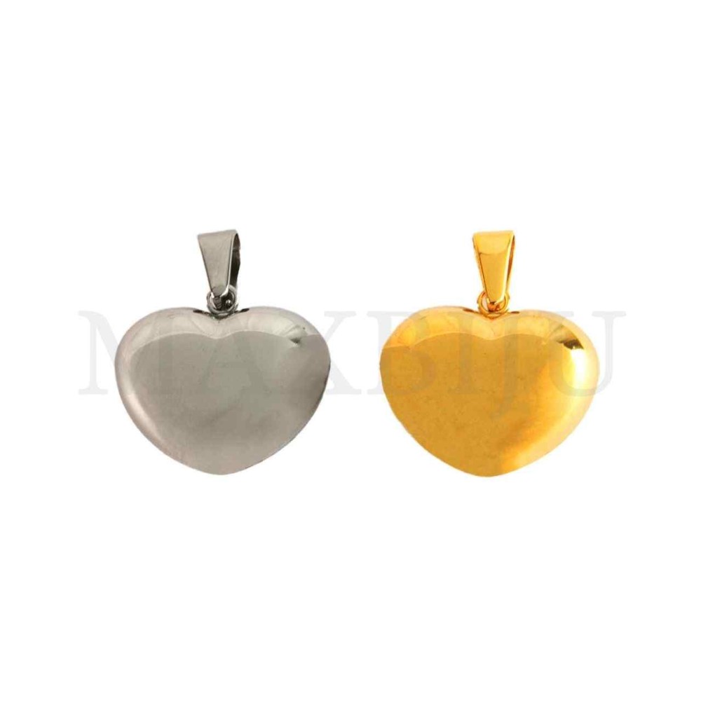 Stainless Steel Heart Pendant 
25x19mm.