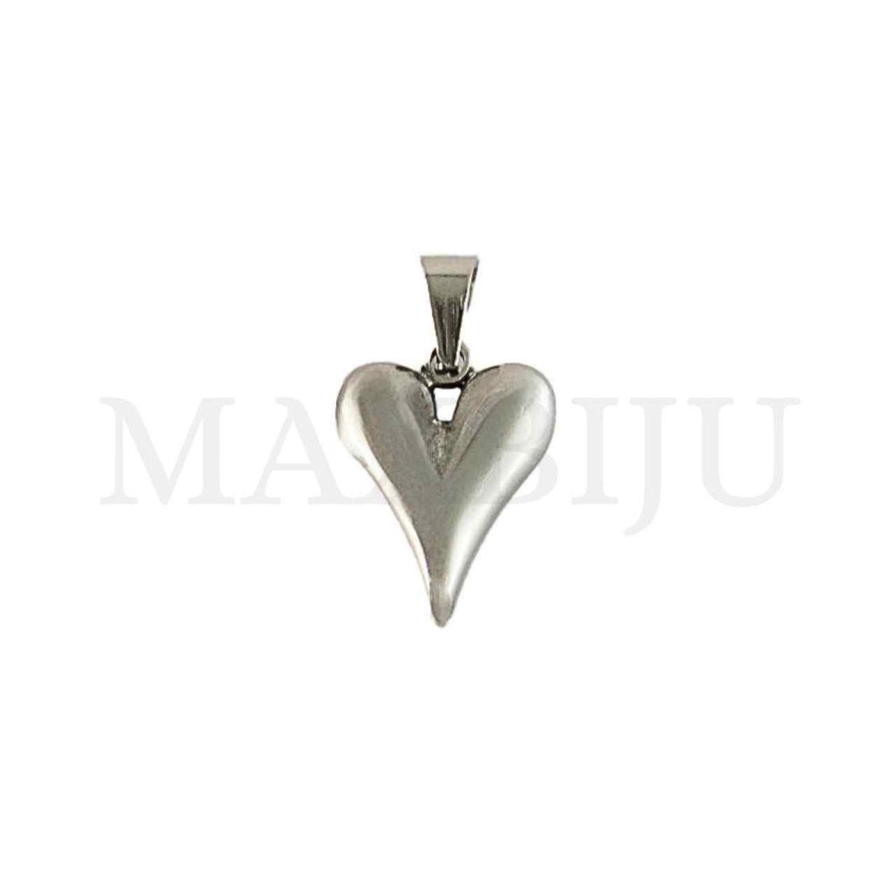 Stainless Steel Heart Pendant 
12x16mm.