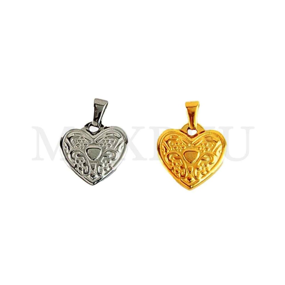 Stainless Steel Heart Pendant 
15mm.
