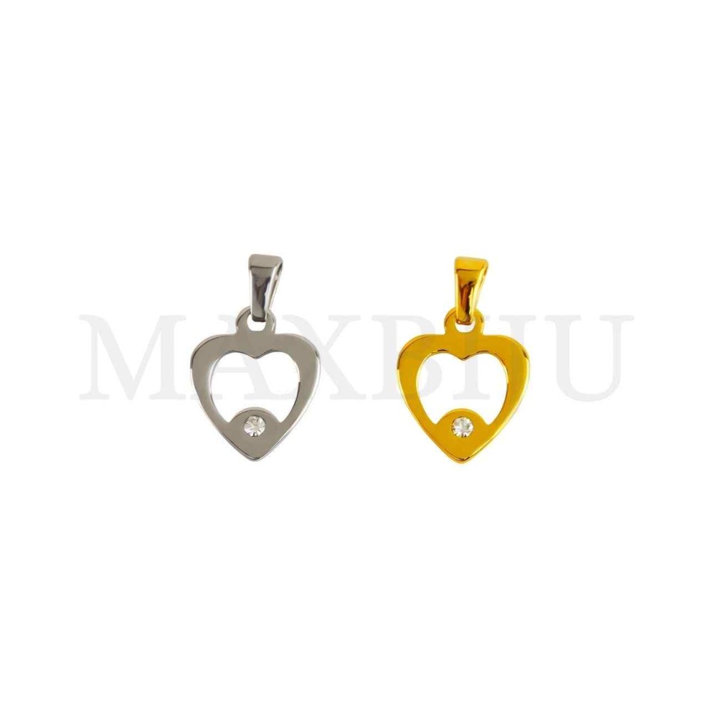 Stainless Steel Heart Pendant 
13x17mm.