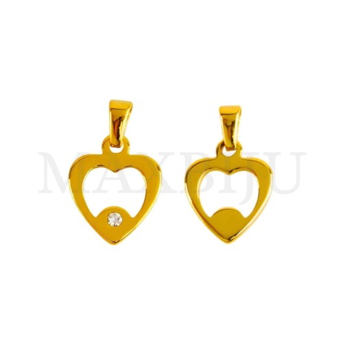 Stainless Steel Heart Pendant 
13x17mm.