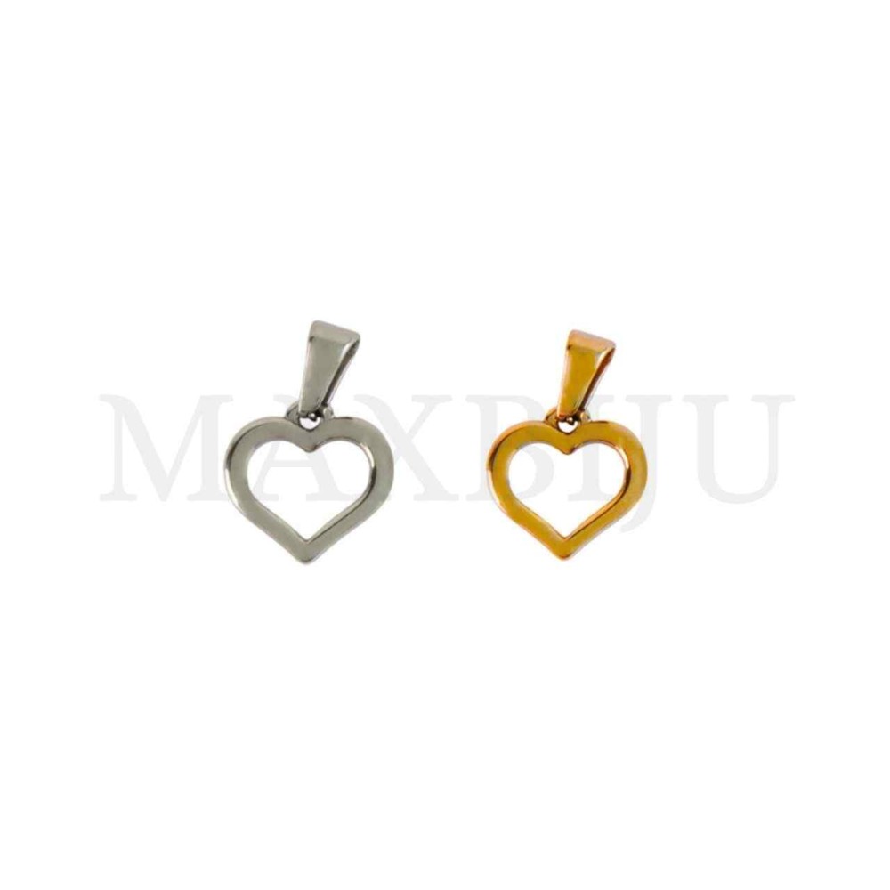 Stainless Steel Heart Pendant 
15mm.