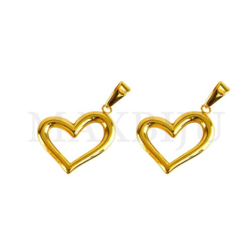 Stainless Steel Heart Pendant 
28x23mm.