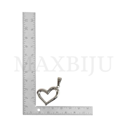 Stainless Steel Heart Pendant 
28x23mm.