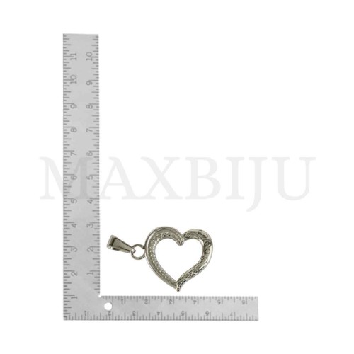 Stainless Steel Heart Pendant 
26x25mm.