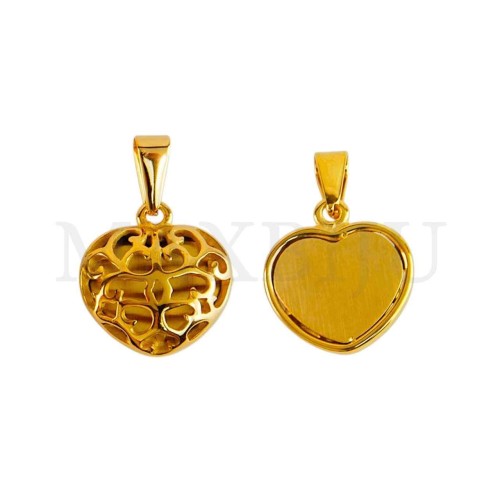 Stainless Steel Heart Pendant 
17x18mm.