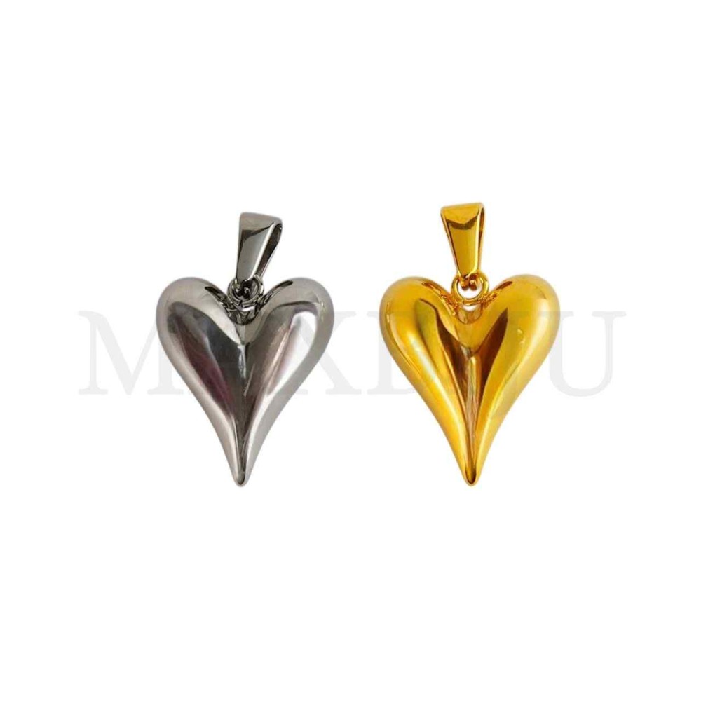 Stainless Steel Heart Pendant 
17x20mm.