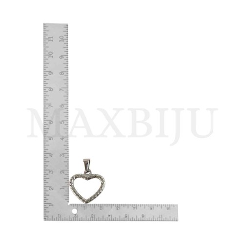 Stainless Steel Heart Pendant 
22mm.