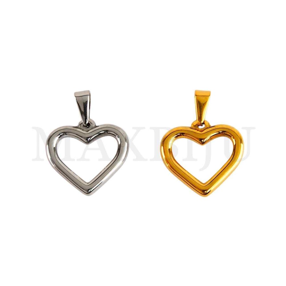 Stainless Steel Heart Pendant 
20x19mm.