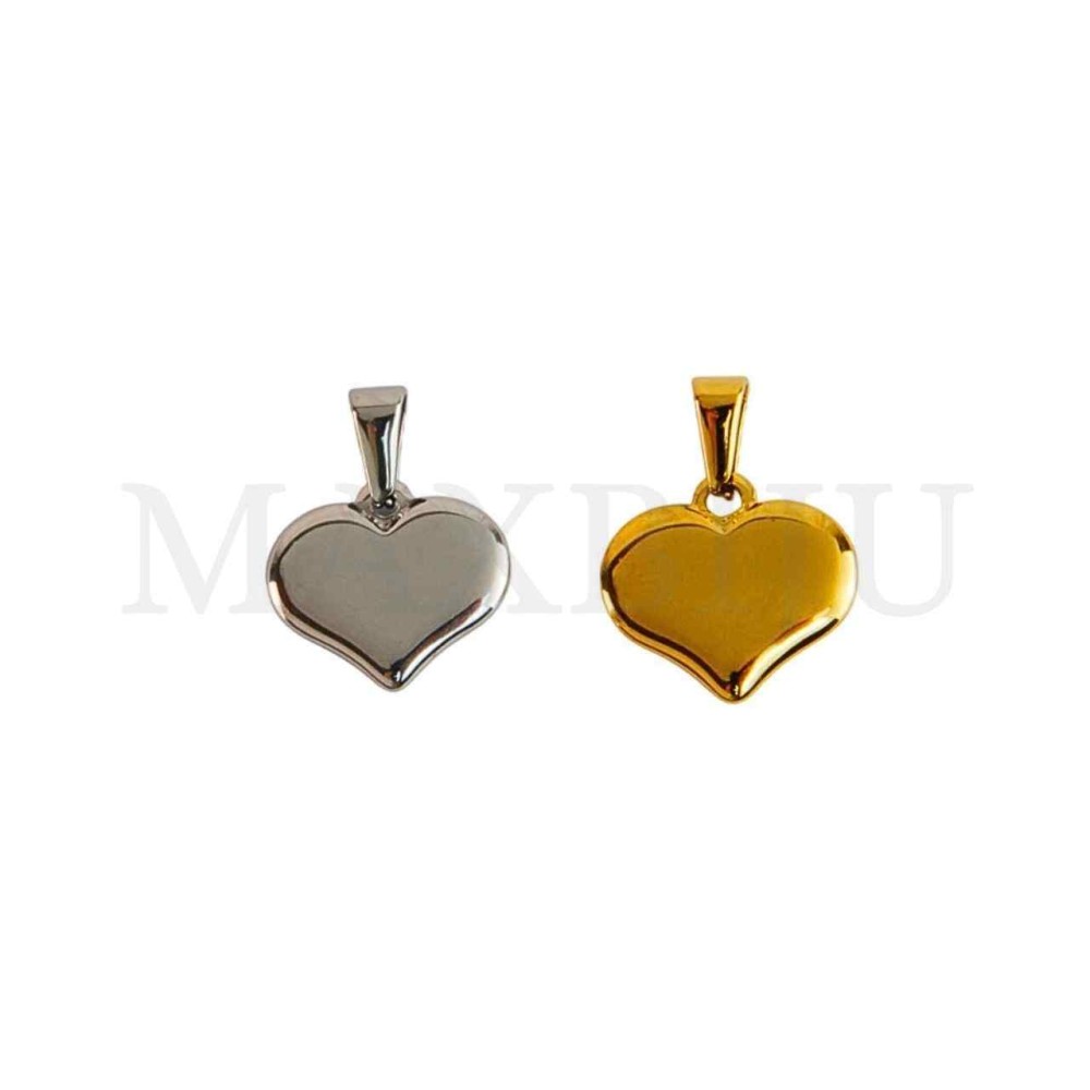 Stainless Steel Heart Pendant 17x16mm.