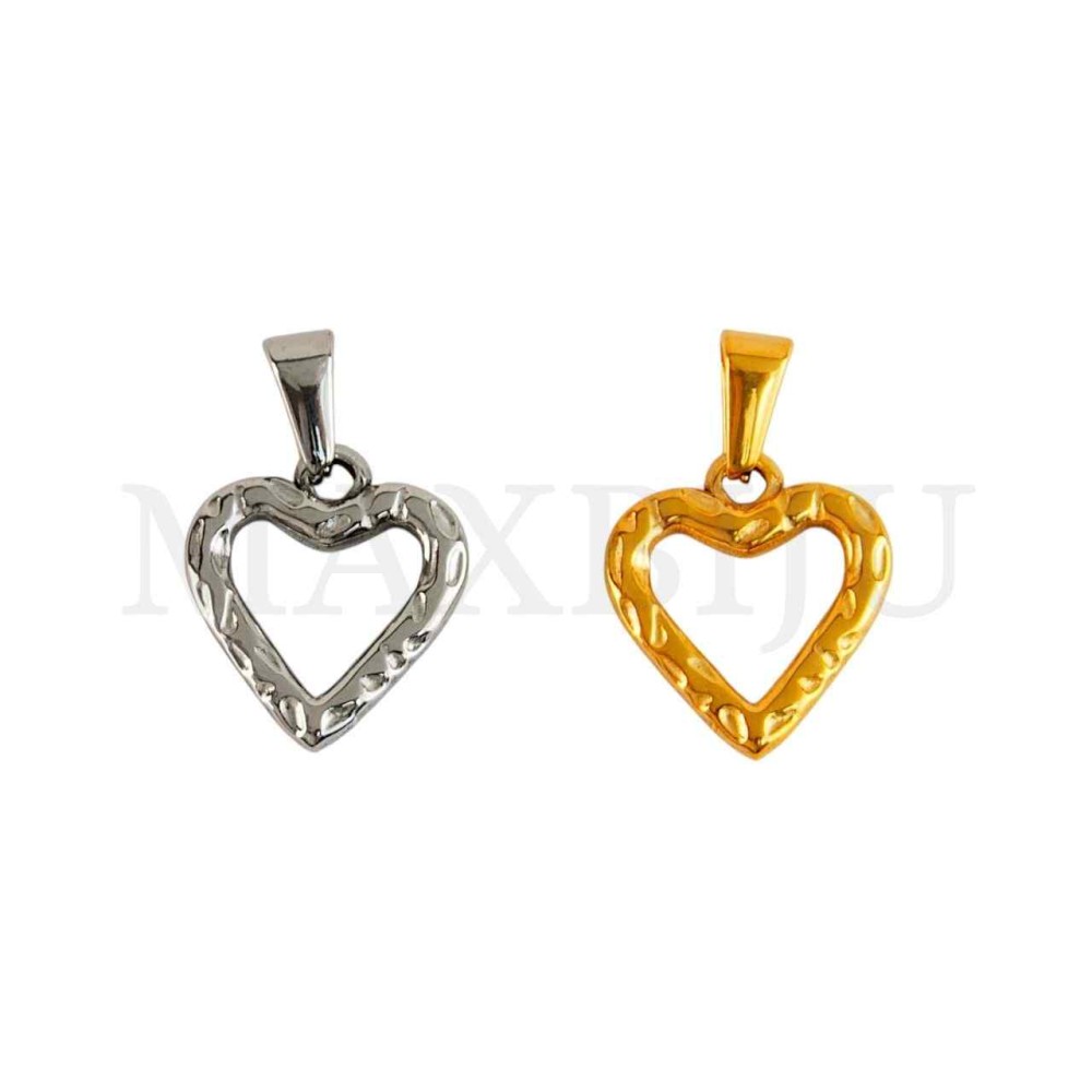 Stainless Steel Heart Pendant 16x18mm.
