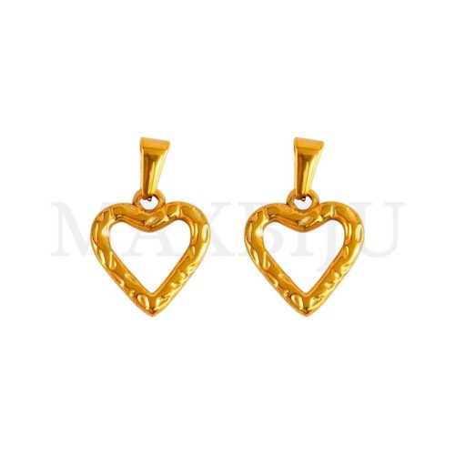 Stainless Steel Heart Pendant 16x18mm.