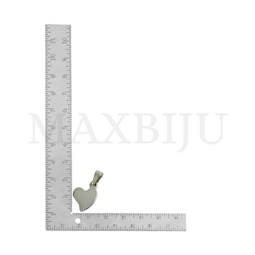 Stainless Steel Heart Pendant 14x16mm.