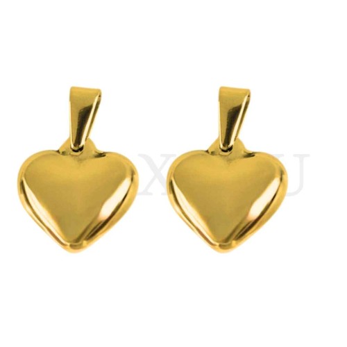 Stainless Steel Heart Pendant 16mm.