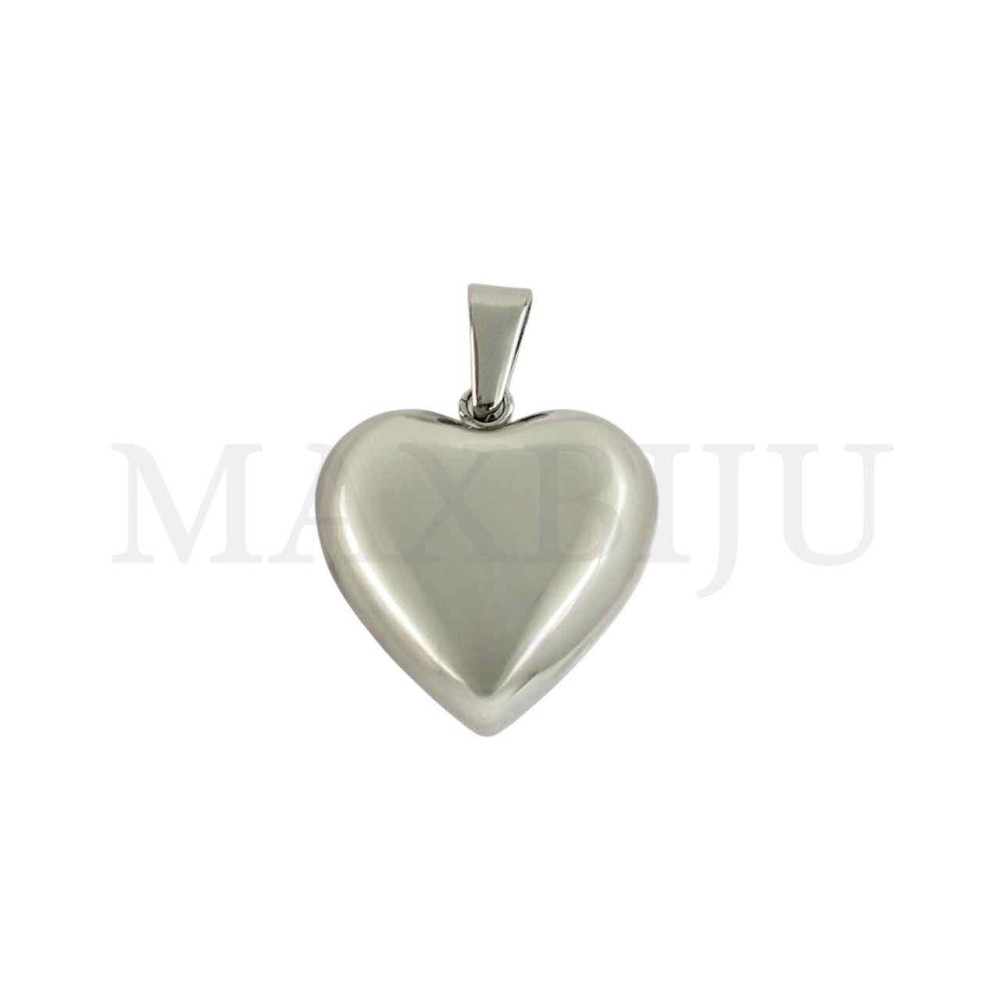 Stainless Steel Heart Pendant 25x27mm.