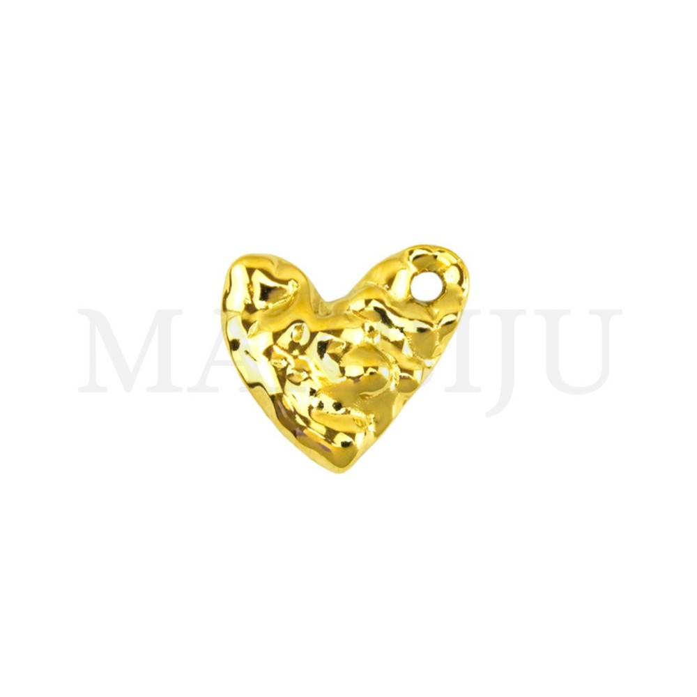 Stainless Steel Heart Pendant  18x17mm.