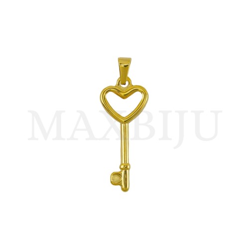 Stainless Steel Heart Pendant  15x36mm.