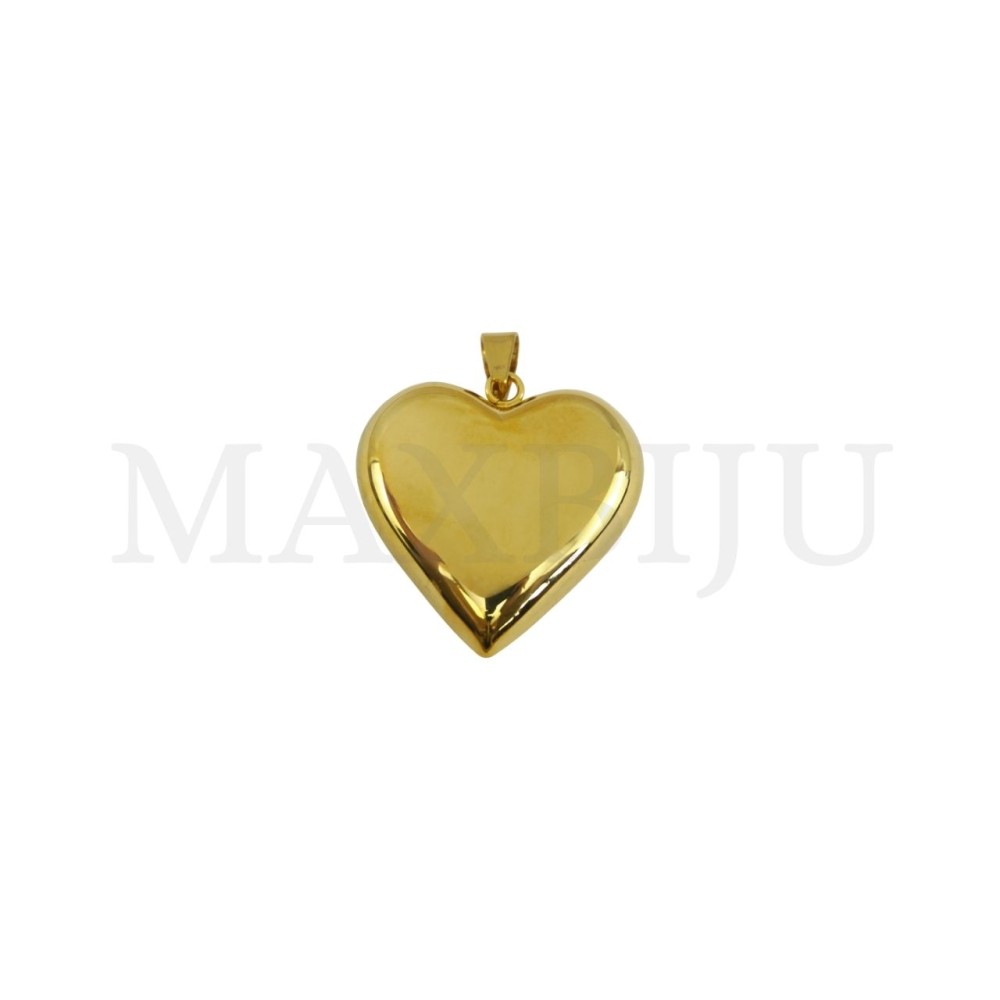 Stainless Steel Heart Pendant 42x42mm.