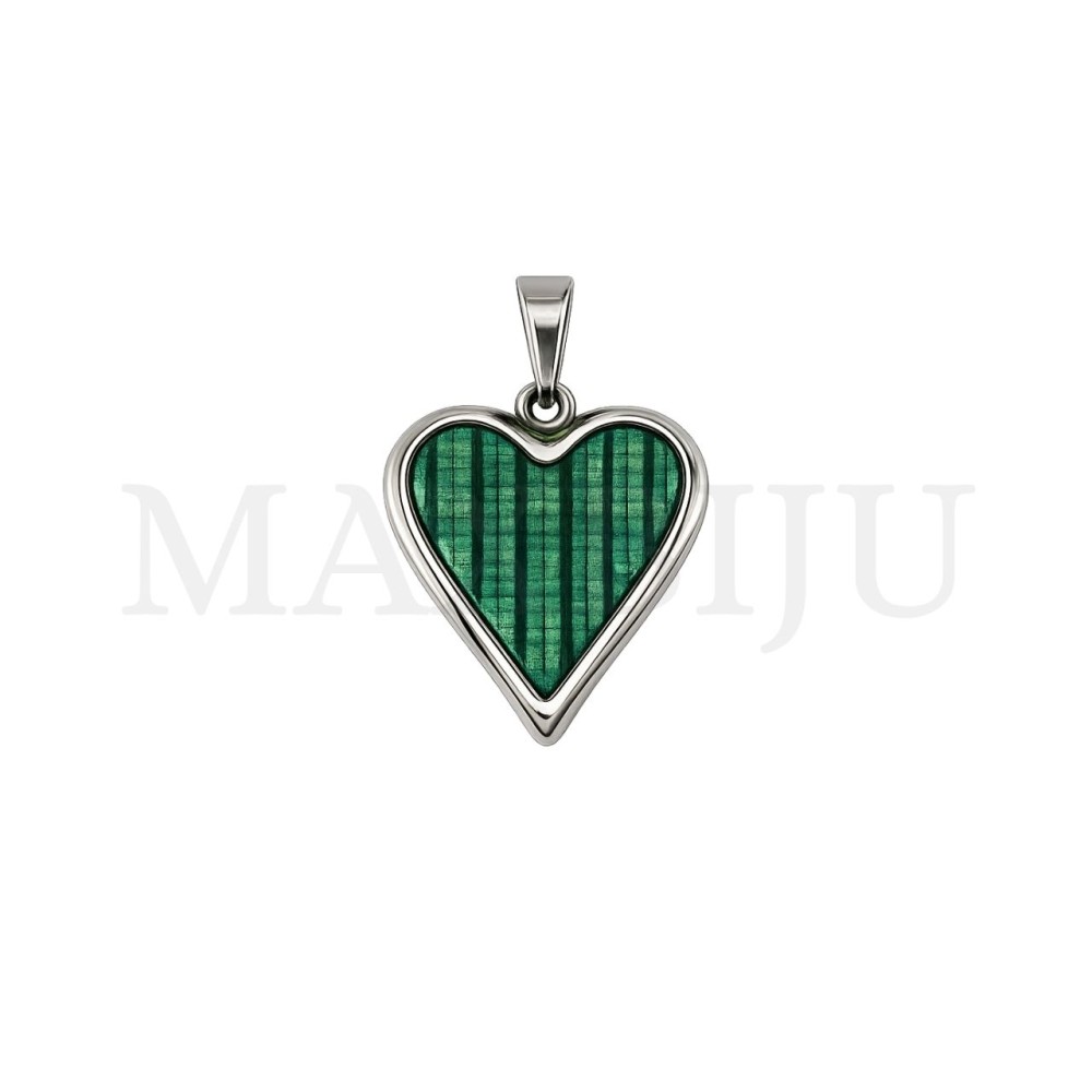 Stainless Steel Heart Pendant 16x19mm.